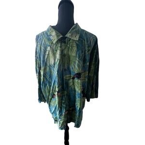 Pusser’s Island Reserve 100% Silk Tropical Button-Up Shirt